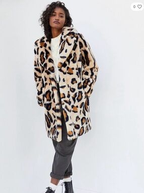 Sanctuary Collins  Faux Fur Coat Cheetah 🐆